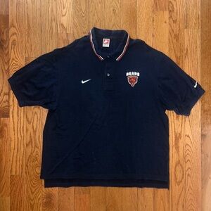 Chicago Bears Nike Pro Line Vintage Polo Shirt Size 2XL